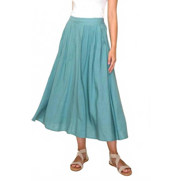 NEW STACCATO ayla skirt in jade - Picture 3 of 5